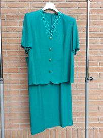 Tailleur estivo verde taglia comoda