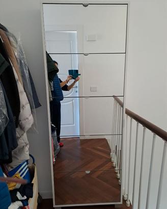 Scarpiera Ante in vetro ribaltabili