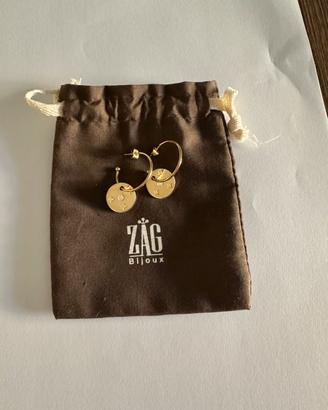 Orecchini Zag con zirconia