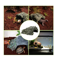 Grotta rifugio per rettili e pesci - 2 pezzi