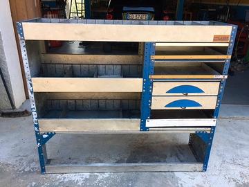 Scaffale / scaffalatura allestimento furgone