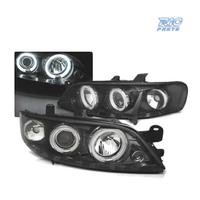 FARI OCCHI ANGEL CCFL OPEL VECTRA B 99-02 NERI