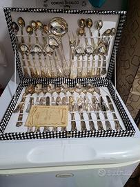 Set posate argento 800