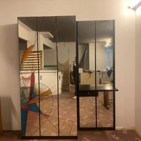 ARMADIO APPENDIABITI CON SPECCHI VERSATILE