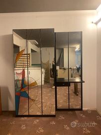 ARMADIO APPENDIABITI CON SPECCHI VERSATILE