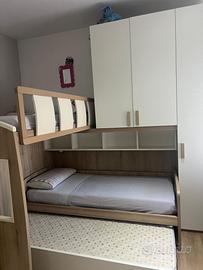 Cameretta 2 letti a ponte + materass