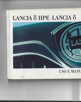 MANUALE USO E MANUTENZIONE LANCIA DELTA 1996