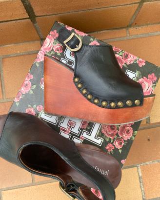 Sandalo Zeppa in pelle Jeffrey Campbell