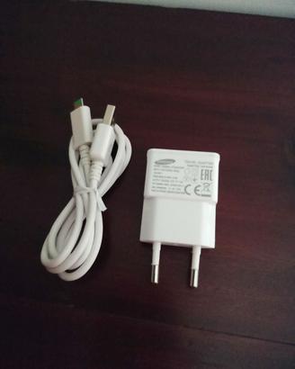 Caricabatterie originale Samsung e cavo USB