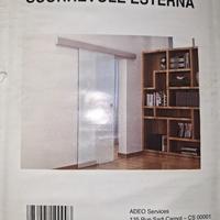Porta scorrevole in vetro
