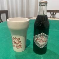 Bottiglia  cocacola e bicchiere collezione
