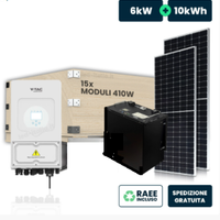 KIT DEYE 6 kW Pannelli + inverter + batteria 10kW