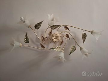 Lampadario in ferro battuto