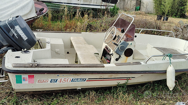 Barca con pilotina centrale