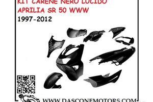 Kit carene aprilia sr 1997 2012 nero lucido