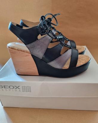 Geox sandali con zeppa alta