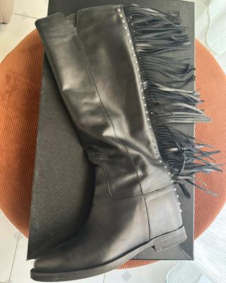 Via Roma 15 Stivali in Pelle n.39 Made in Italy