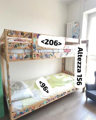 letto a castello+ materassi 