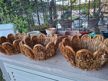 Set Vintage 5 cestini Artigianali 