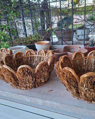 Set Vintage 5 cestini Artigianali 