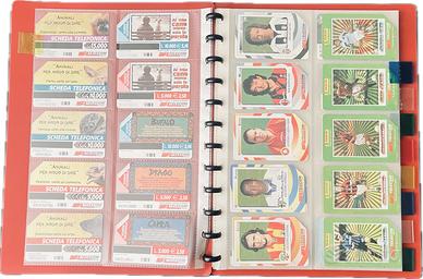 Collezione 110 Schede Telefoniche Vintage + Album