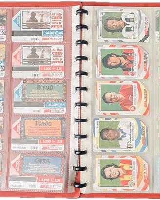 Collezione 110 Schede Telefoniche Vintage + Album