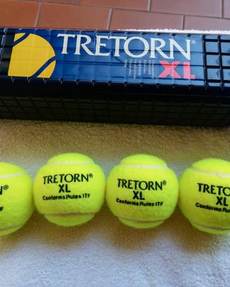 PALLE TENNIS TRETORN XL senza pressione NUOVE vint
