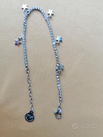 Bracciale Boccadamo acciaio cristalli e charms 