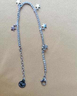 Bracciale Boccadamo acciaio cristalli e charms 