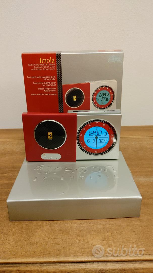 Ferrari Imola Orologio Sveglia Oregon Scientific Abbigliamento e