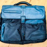 borsa ufficio e/o computer pelle tessuto Piquadro 