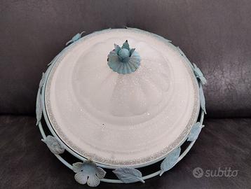 2 Plafoniere rotonde 35.5 cm con attacco lampadina