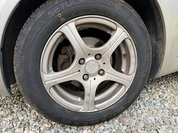Cerchi in lega 14 fiat + pneumatici