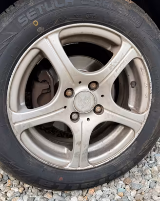 Cerchi in lega 14 fiat + pneumatici