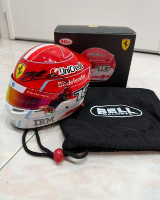 Casco Bell Ferrari Leclerc 2026 Autografato COA