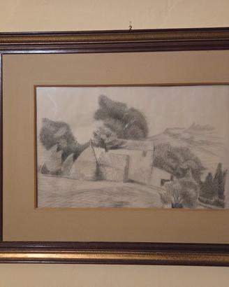 quadro in carboncino