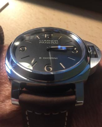 Per PANERAI Nuovo CINTURINO 24/22mm Suede MARRONE