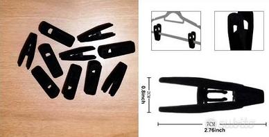 SET NUOVO 8 MOLLETTE ANTISCIVOLO PER APPENDIABITI