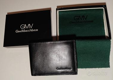 PORTAFOGLIO GIANMARCO VENTURI, in pelle nera