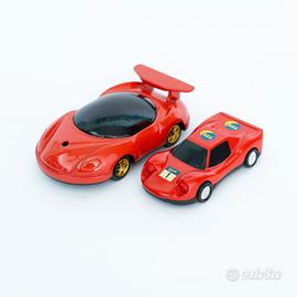 Lotto 2 Auto Sportive Rosse Giocattolo per Bambini