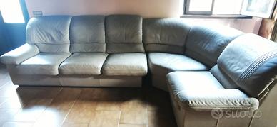 Divano in pelle 5 posti sfoderabile 