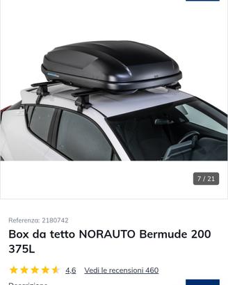 navetta bermude 200 ,e porta pacchi regolabili 