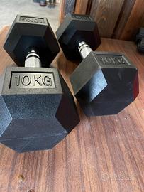 Pesi Manubri esagonali 10kg