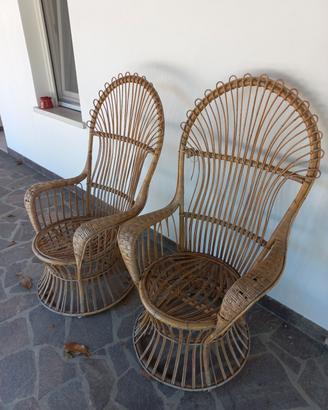 sedie da giardino vimini