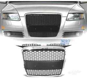 GRIGLIA AUDI A3 8P 8PA 05-08 LOOK RS CROMO NERO