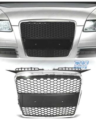 GRIGLIA AUDI A3 8P 8PA 05-08 LOOK RS CROMO NERO