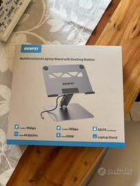 Supporto laptop BENFEI con docking station USB-C