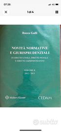 Rocco Galli-  novità normative e giurisprudenziali