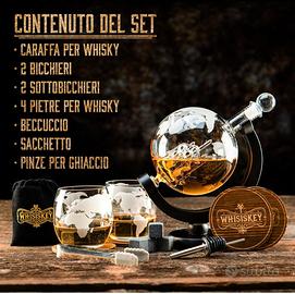 Set Whisky Completo - 2 Bicchieri, Pietre Ghiaccio, Sottobicchieri | Regalo Perfetto - Foto 11