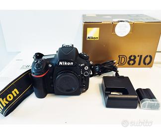 Corpo Macchina Nikon D810, Full Frame, 36MP